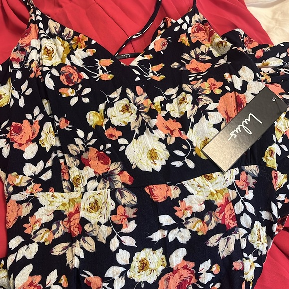 NEW Everlasting Bliss Navy Blue Floral Print Maxi Dress Size XS - Picture 6 of 7